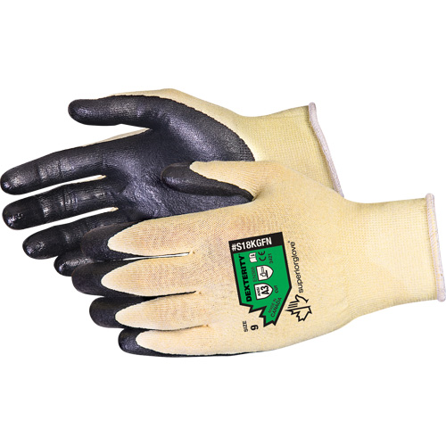 Gants r&eacute;sistants aux coupures Dexterity, 8, Calibre 18, Rev&ecirc;tement Mousse de nitrile, ASTM ANSI niveau A3 - Superior Glove Works Ltd. S18KGFN-8