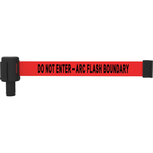 Cassettes de banni&egrave;re PLUS, Do Not Enter - Arc Flash Boundary, 15', Ruban Rouge - Banner Stakes PL4077