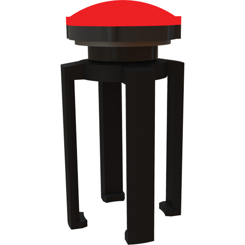 Balise stroboscopique rouge et support pour le syst&egrave;me de barri&egrave;re PLUS, Noir - Banner Stakes PL4140