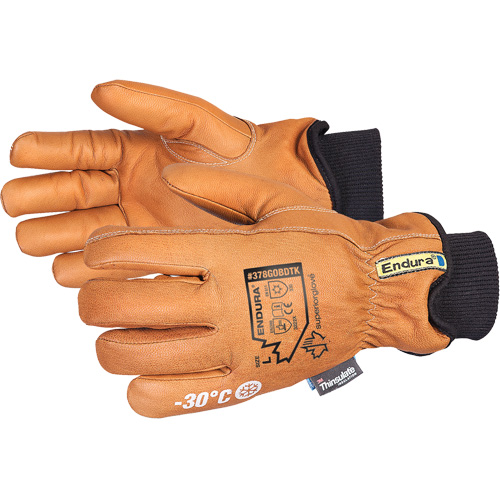 Endura&reg; Deluxe Winter Driver's Glove, Small, Grain Goatskin Palm, Thinsulate Inner Lining - Superior Glove Works Ltd. 378GOBDTK-S