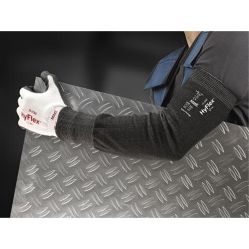 Manches r&eacute;sistant &agrave; la coupure 11-250 Hyflex, PEHP, 18", ASTM ANSI niveau A3/EN 388 niveau 5, Gris - Ansell 11250180-N