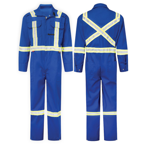 Combinaison de luxe 6 oz Nomex Essential, Taille 42 (grande taille), Bleu royal - IFR Workwear NSB109-42T