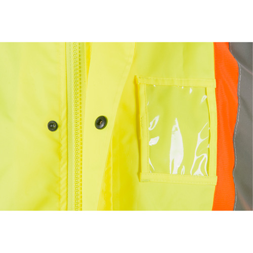 RZ1000 Rain Jacket, Polyester, X-Large, High Visibility Lime-Yellow - Zenith Safety Products 