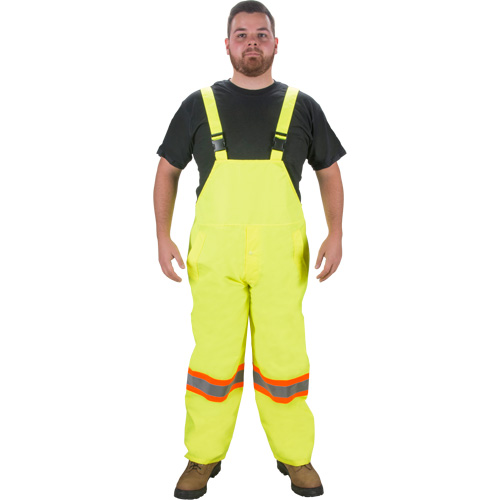 Salopette imperm&eacute;able RZ1000, Polyester, Grand, Jaune lime haute visibilit&eacute; - Produits de sécurité Zenith 