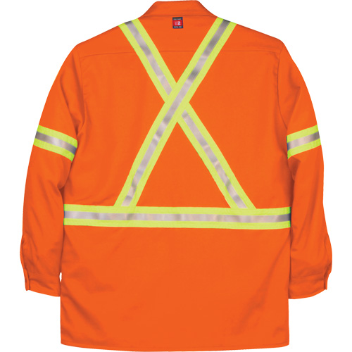 Chemise de travail industrielle Westex UltraSoft, 3T-Grand, Orange - Big Bill 235US7/OS-R-ORA-3X