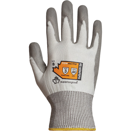 Gants r&eacute;sistant aux coupures, 10, Calibre 18, Rev&ecirc;tement Polyur&eacute;thane, ASTM ANSI niveau A4 - Superior Glove Works Ltd. S18TAFGPU-10