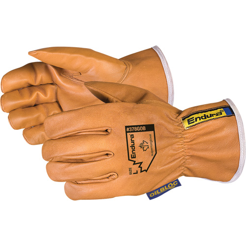 Gants de conducteur Oilbloc Endura, Petit, Paume en Cuir fleur de ch&egrave;vre - Superior Glove Works Ltd. 378GOB-S