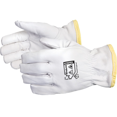 Gants de conducteur antistatiques et ignifuges Endura, Moyen, Paume en Cuir fleur de ch&egrave;vre, Rhovyl - Superior Glove Works Ltd. 378GFRES-M