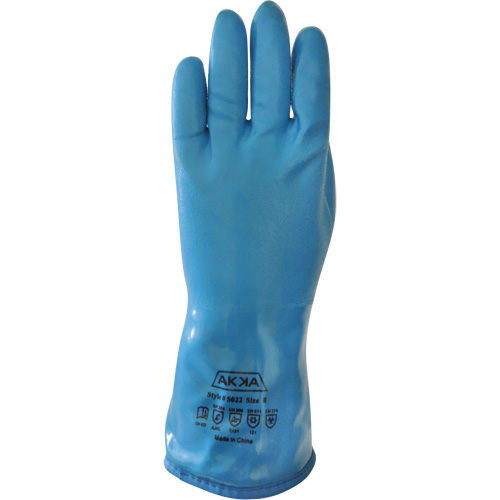 S022 Chemical-Resistant Gloves, Size 11, 11.8" L, PVC, Acrylic Inner Lining, Winter Weight - Akka S022-11