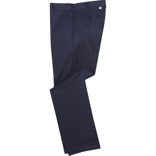 Pantalons de travail coupe ajust&eacute;e &agrave; taille basse en tissu crois&eacute;, Poly-coton, Bleu marin, Taille 28, Entrejambe 33 - Big Bill 2947-33-NAY-28