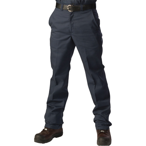 Regular Fit Twill Work Pants, Poly-Cotton, Navy Blue, Size 34, 32 Inseam - Big Bill 1947-32-NAY-34