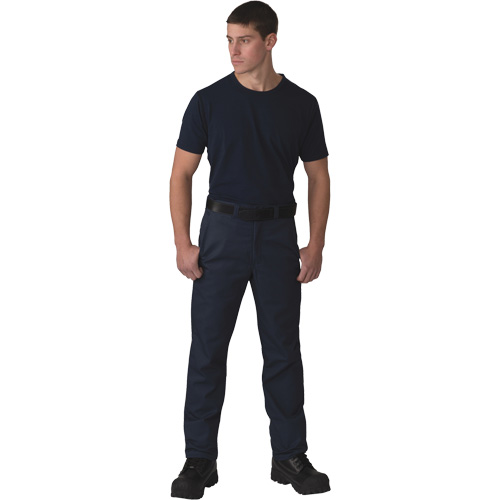 Pantalons en toile crois&eacute;e avec doublure en micromolleton, Poly-coton, Bleu marin, Taille 50, Entrejambe 30 - Big Bill 2147/OS-30-NAY-50
