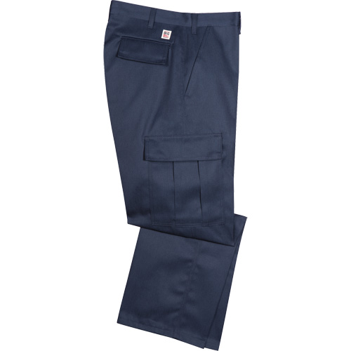 Pantalons cargo pour hommes Codet Wrinkle Free, Coton, Bleu marine, Taille 48, Entrejambe 37 - Big Bill C3230/OS-UN-NAY-48