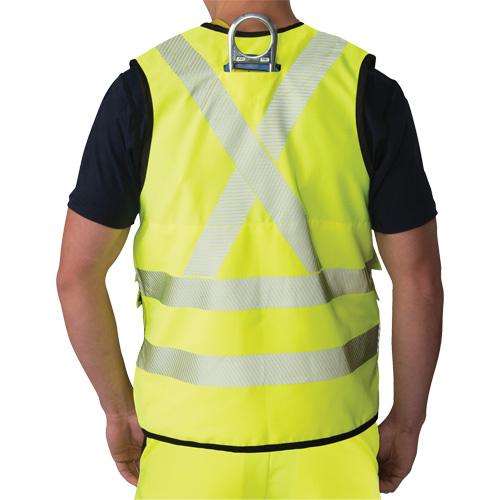 Ripstop Surveyor's Vest, High Visibility Lime-Yellow, X-Large, Polyester - Big Bill 648HVT-R-YEL-XL