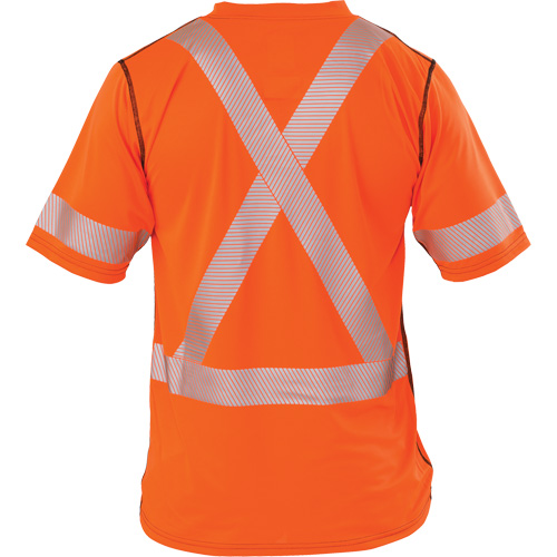 T-shirt &agrave; manches courtes haute visibilit&eacute; Polartec Power Grid, Polyester, 3T-Grand, Orange - Big Bill RT54HVK5/O-R-ORA-3X