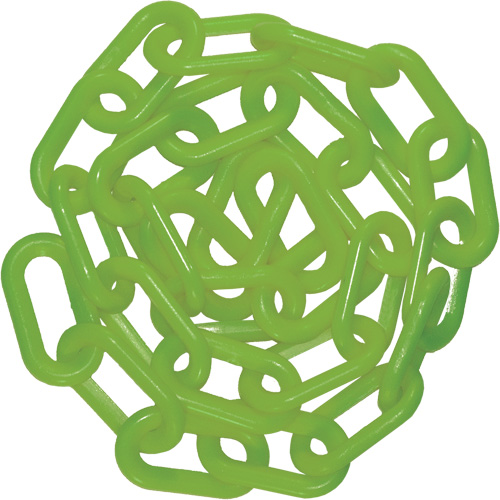 Plastic Chain, Green, 1.5" Link, 200' Length - Mr. Chain 30114