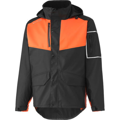 Manteau imperm&eacute;able West Coast, Polyester, Grand, Noir/Orange - Helly Hansen 70187-992-L