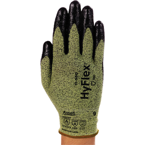 Gants r&eacute;sistant aux coupures Hyflex 11-550, 9, Calibre 15, Rev&ecirc;tement Nitrile, ASTM ANSI niveau A2/EN 388 niveau B - Ansell 11550090