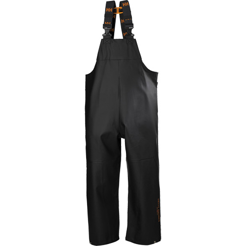 Gale Rain Bib Pants, Large, Polyester, Black - Helly Hansen 70582-990-L