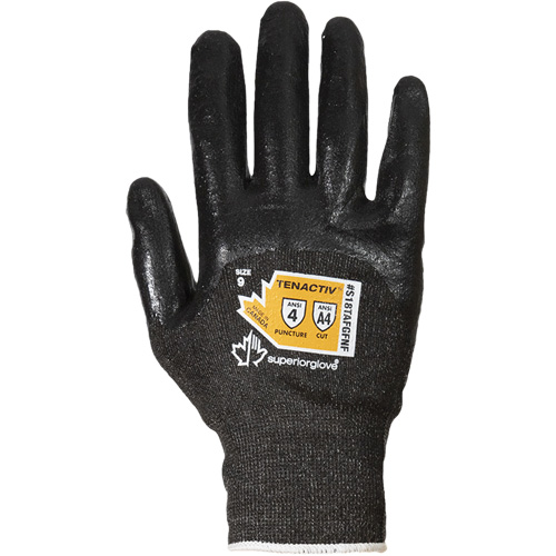 Ultrafine Composite Filament Fiber Knit Gloves, 9, 18 Gauge, Foam Nitrile Coated, ASTM ANSI Level A4 - Superior Glove Works Ltd. S18TAFGFNF-9