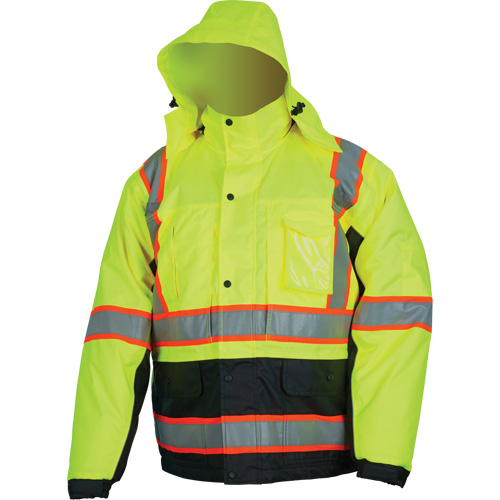 Veste isol&eacute;e haute visibilit&eacute;, Polyester/Polyur&eacute;thane, Jaune lime haute visibilit&eacute;, 3T-Grand - Mcr Safety VT38JHX3