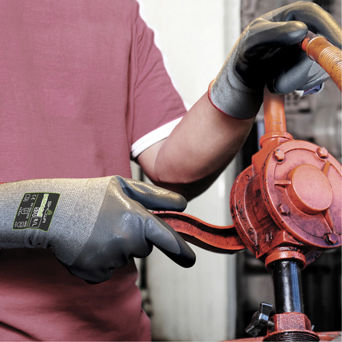 576 Cut Resistant Gloves, 8/Large, 13 Gauge, Foam Nitrile Coated, ANSI/ISEA 105 Level 3/EN 388 Level C - Showa 576L-08
