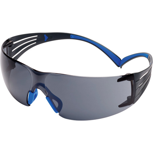Securefit 400 Series Safety Glasses, Grey Lens, Anti-Fog/Anti-Scratch, ANSI Z87+/Meets/Exceeds CSA Z94.3 - 3M SF402SGAF-BLU