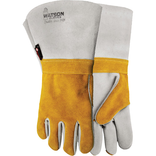 1034 Wopper Welding Gloves, Split Cowhide, Size 12 - Watson Gloves 1034-12