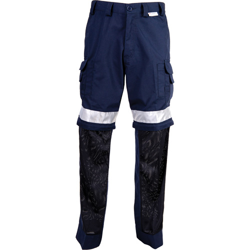 High Visibility Pants, Poly-Cotton, 32, Navy Blue - Coolworks CW2-NVRA32W30I