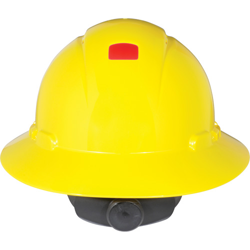 Full Brim Hardhat with Uvicator Sensor, Ratchet Suspension - 3M H-802V-UV