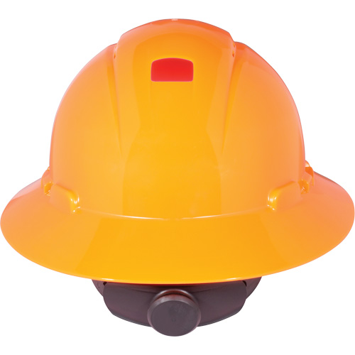 Full Brim Hardhat with Uvicator Sensor, Ratchet Suspension, Vented - 3M H-806V-UV
