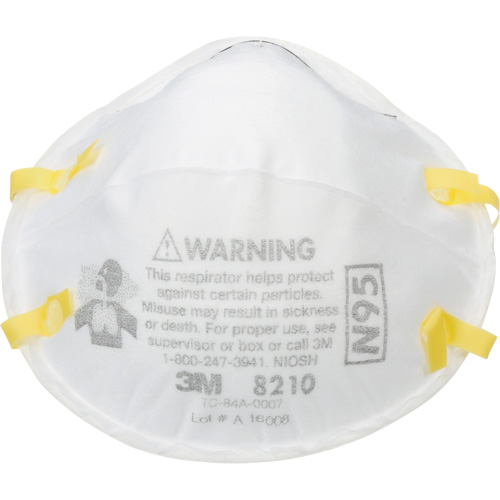Respirateur contre les particules, N95, Certifi&eacute; NIOSH - 3M VP8210-2