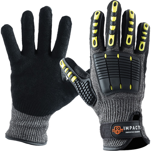 Back Tracker Blade Gloves, 7/Small, Nitrile Palm, Hook & Loop Cuff - Impacto NS2920020