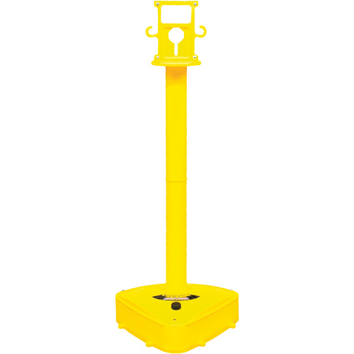 X-Treme Duty Stanchion, 46.5" High, Yellow - Mr. Chain 92302