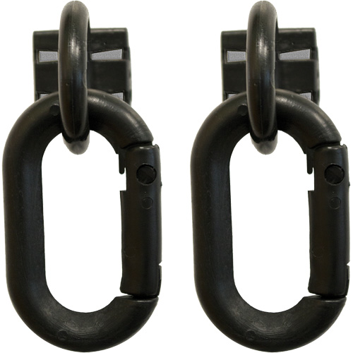 Safety Chain Magnetic Ring & Carabiner Set, Black - Mr. Chain 72103
