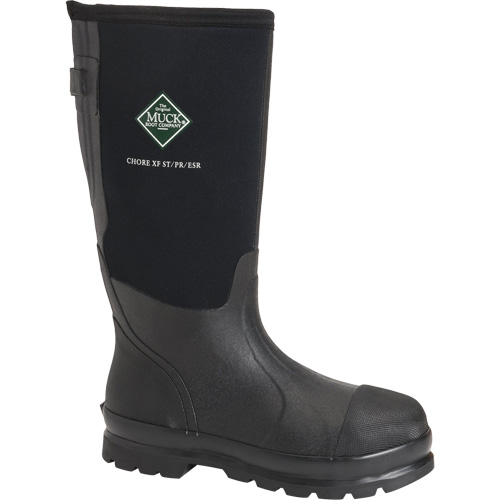Men's Chore Classic Mid-Calf Boots, Rubber, Steel Toe, Size 12 - Muck MCXF-STL-BLK-120