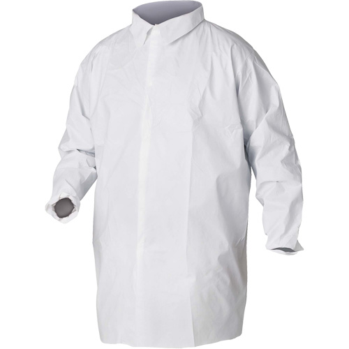 KleenGuard A20 Lab Coats, SMS, White, Small - Ansell 35618
