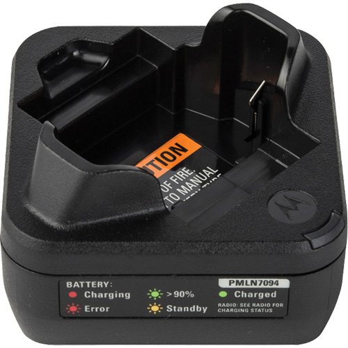 Chargeur de batterie radio bidirectionnelle &agrave; d&eacute;bit rapide - Motorola PMLN7109