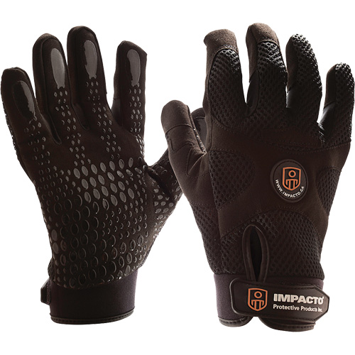 Gants antivibrations Air Glove style m&eacute;caniciens, Taille Petit, Paume Synth&eacute;tique - Impacto BG408S