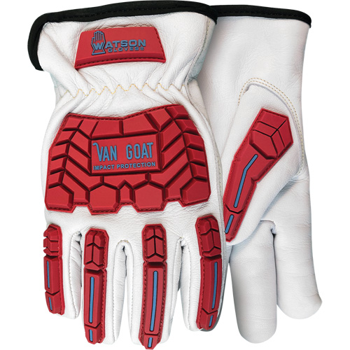 Van Goat Insulated Impact & Cut Resistant Gloves, 2X-Large, Goatskin Palm, Slip-On Cuff - Watson Gloves 9547TPR-XXL