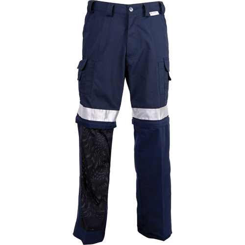 All-Season High Visibility Ventilated Pants, Poly-Cotton, 60, Navy Blue - Coolworks CW2-NVRA60W32I