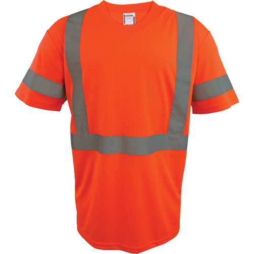 Chemise de s&eacute;curit&eacute; &agrave; manches courtes, Polyester, Petit, Orange haute visibilit&eacute; - Coolworks TS1103 ORG SML
