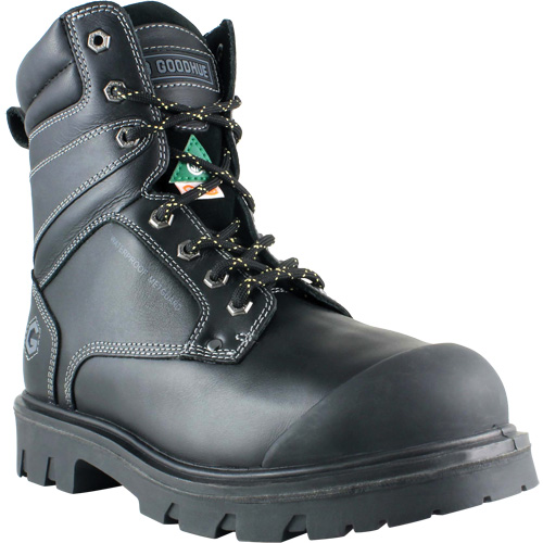 Bottes de travail Boomerang, Cuir, Embout Acier, Taille 9-1/2, Imperm&eacute;able - JB Goodhue 12500-9.5