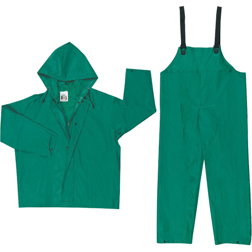 Dominator Limited Flammability Rain Suit, Medium, Green - Mcr Safety 3882M