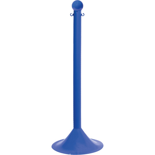 Light-Duty Stanchion, 41" High, Blue - Mr. Chain 91506