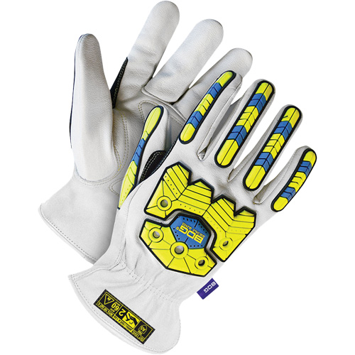 Arctek Specialty Impact Performance Gloves, Medium, Goatskin Palm, Elastic Cuff - Bob Dale Gloves 20-1-10697-M