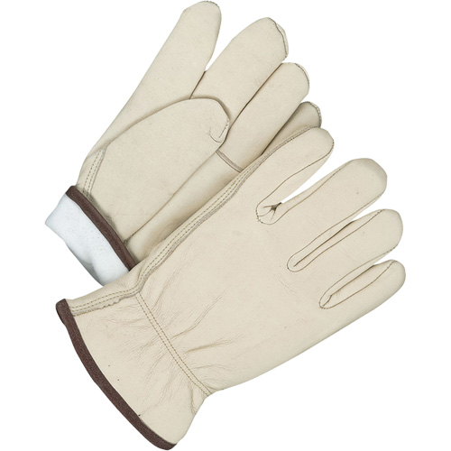 Driver/Roper Gloves, 11, Grain Cowhide Palm, Thinsulate Inner Lining - Bob Dale Gloves 20-9-1581TFL-11