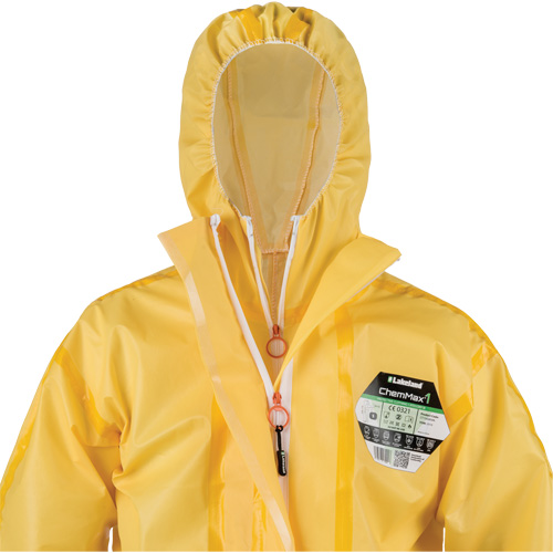 ChemMax&reg; 1 Coveralls, Polyethylene/Polypropylene, X-Large, Yellow - Lakeland CT1S428-XL