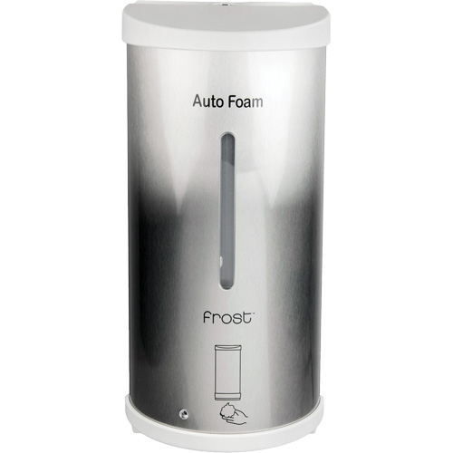 Foam Soap & Sanitizer Dispenser, Touchless, 800 ml Capacity, Bulk Format - Frost 717