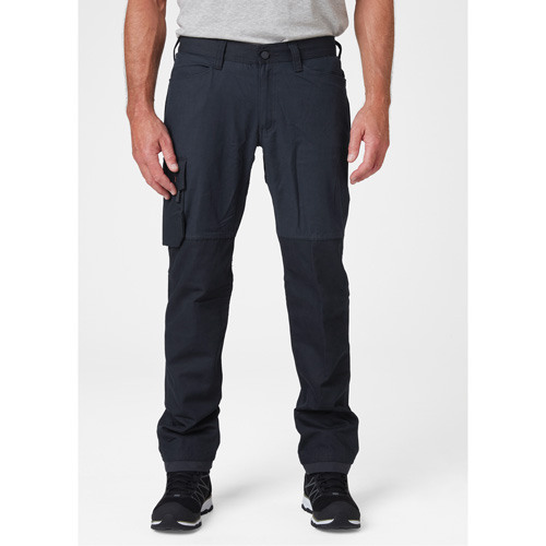 Pantalons d'entretien Oxford, Poly-coton, Bleu marin, Taille 34, Entrejambe 30 - Helly Hansen 77466-590-34/30